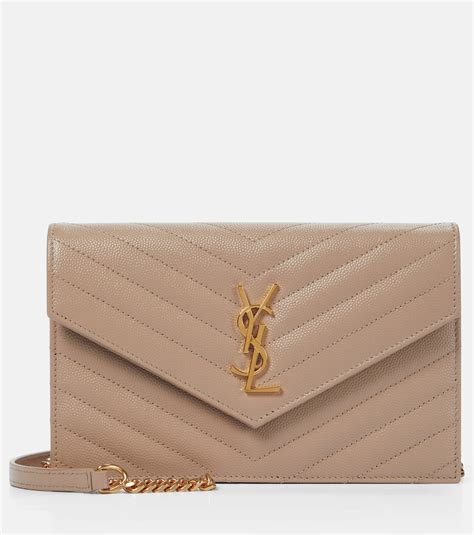 saint laurent cassandre ysl leather wallet on chain|CASSANDRE envelope chain wallet in patent leather .